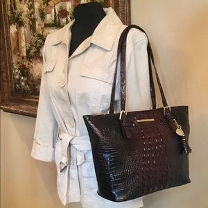 Brahmin Medium Asher Cocoa Melbourne Leather